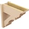 Ekena Millwork 7 1/2-in W x 18-in D x 18-in H Balboa Trad Rough Cedar Woodgrain TimberThane Outlooker, Primed Tan OUTUR075X18X18BOA04RCPR - alternate 2
